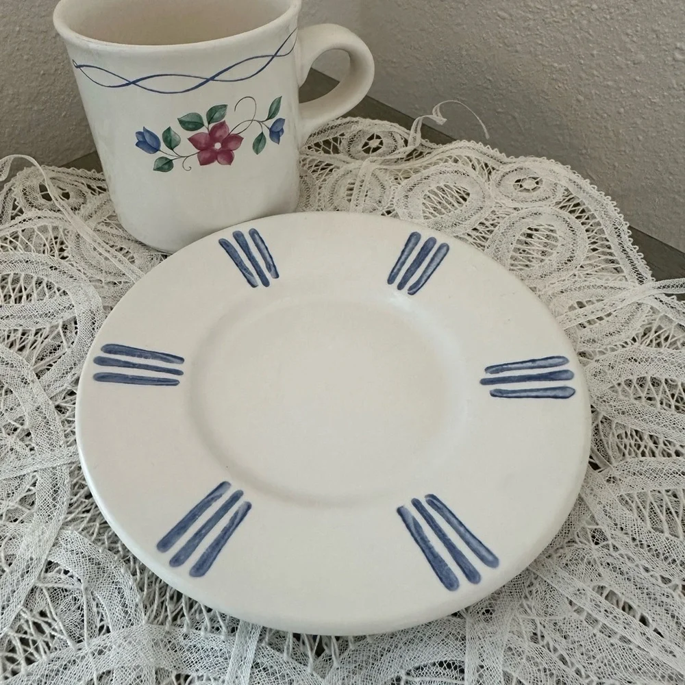 Pfaltzgraff USA BONNIE BRAE Cup & Saucer Set Farmhouse cottagecore kitchen
